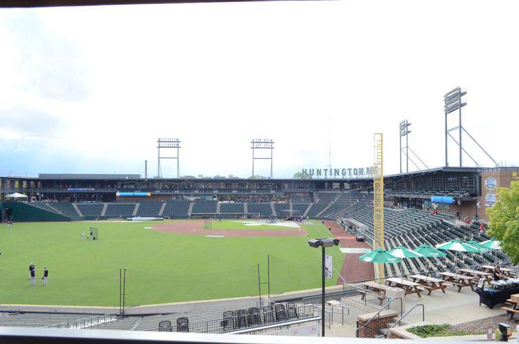 picture at the Columbus Clippers game